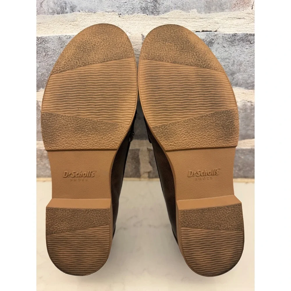 Dr. Scholl's Women's Dark Brown Leather Penny Loafers